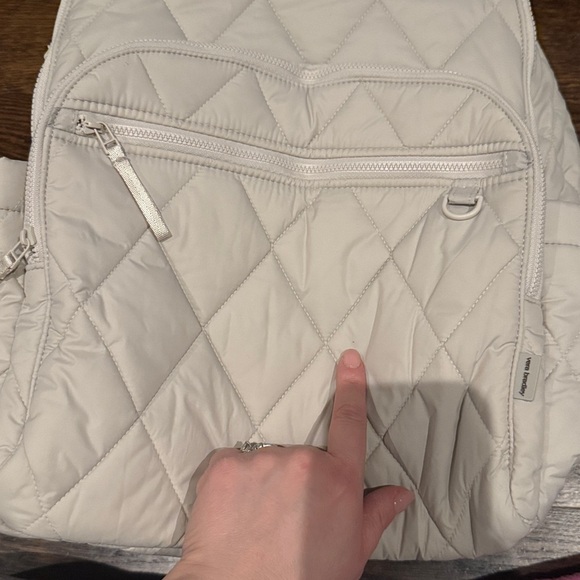 Vera Bradley Large Bancroft Backpack Pumice Stone in Featherweight - Picture 6 of 9